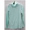 Image 1 : (WOMENS) COLUMBIA LONG SLEEVE AQUA TURTLENECK SIZE SMALL