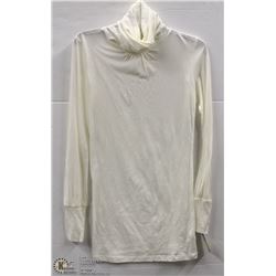 (WOMENS) MAC & JAC CREAM LONG SLEEVE TURTLENECK TOP