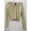 Image 1 : (WOMENS) DEX BEIGE LONG SLEEVE BELLY SHIRT SIZE MEDIUM