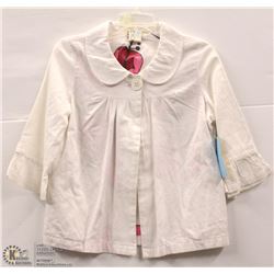(WOMENS) ROXY WHITE 3/4 SLEEVE SPRING JACKET SIZE MEDIUM