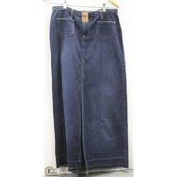 (WOMENS) ROXY FULL LENGTH JEAN SKIRT SIZE 5