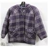 (WOMENS) LI'L CHICKS PURPLE KNITED COAT SIZE SMALL