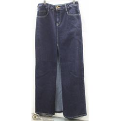 (WOMENS) PARASUCOJEANS FULL LENGTH JEAN SKIRT WITH LARGE