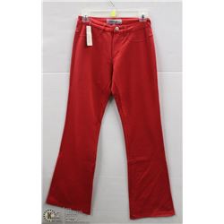 (WOMENS) BUBBLEPOP RED JEAN-LIKE PANT SIZE MEDIUM