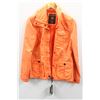 (WOMENS) NOIZE ORANGE ACID WASH JACKET SIZE SMALL