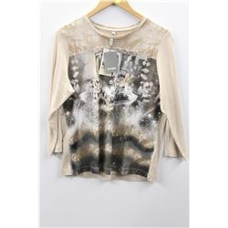 (WOMENS) RABE LIGHT PINK PRINTED TOP SIZE 42