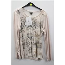 (WOMENS) SPORTALM LIGHT PINK TOP WITH BEADED ACCENTS