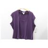 Image 1 : (WOMENS) JOSEPH RIBKOFF PURPLE SCOOPNECK TOP SIZE 22