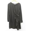 Image 1 : (WOMENS) AAIKO BLACK LONG SLEEVE WRAP DRESS SIZE MEDIUM