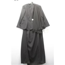 (WOMENS) SYLVIAANN BLACK SLEEVELESS EVENING DRESS WITH