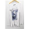 Image 1 : (WOMENS) DONNA DURA WHITE LONG SLEEVE GRAPHIC TOP SIZE 44