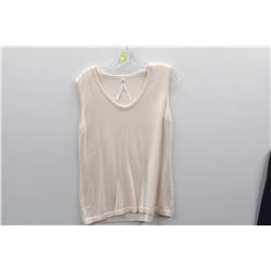 (WOMENS) PURE LIGHT PINK SLEEVELESS KNIT TOP SIZE 10