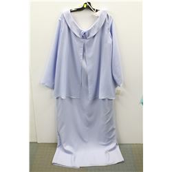 (WOMENS) SYLVIANN LILAC DRESS WITH ROSE BUST ACCENT SIZE 22