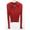 Image 1 : (WOMENS) KENZI RED KNIT LONG SLEEVE TOP