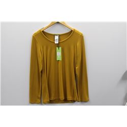 (WOMENS) DOLCEZZA YELLOW LONG SLEEVE TOP XS