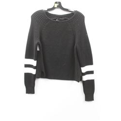 (WOMENS) 360 SWEATER SIZE SMALL BLACK WHITE STRIPE KNIT
