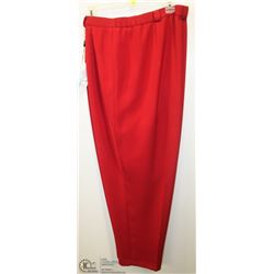(WOMENS) INGENUITY RED DRESS PANTS SIZE 20
