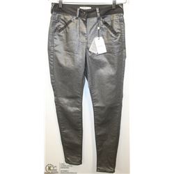 (WOMENS) SANDWICH BRAND GREY METALLIC FINISH JEANS SIZE 34