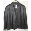 Image 1 : (WOMENS) OCEANWEST BLACK LEATHER JACKET SIZE 12