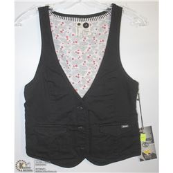 (WOMENS) ELEVANT BLACK VEST SIZE SMALL