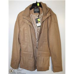 (WOMENS) POWDER ROOM BROWN FELT COAT SIZE LARGE