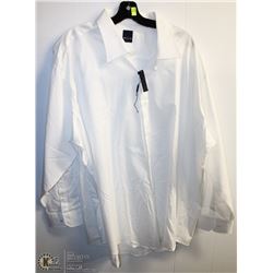 (MENS) DANIEL HECHTER WHITE TEXTURED DRESS SHIRT NECK