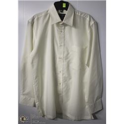(MENS) PLATINUM CREAM DRESS SHIRT NECK SIZE 14-14.5