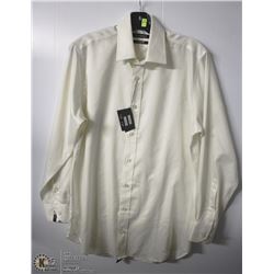 (MENS) BELLISSIMO CREAM DRESS SHIRT NECK SIZE 15.5