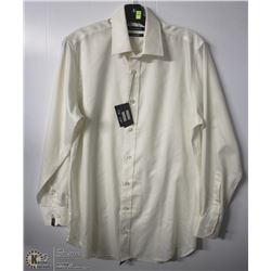 (MENS) BELLISSIMO CREAM DRESS SHIRT NECK SIZE 15