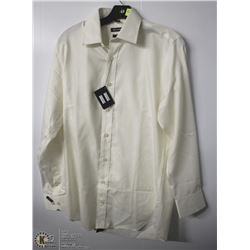 (MENS) BELLISSIMO CREAM DRESS SHIRT SIZE 15