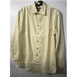 (MENS) LEO CHEVELIER CREAM DRESS SHIRT NECK SIZE 15.5