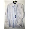 Image 1 : (MENS) PANHANDLE SLIM BLUE & WHITE STRIPED DRESS SHIRT