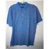 Image 1 : (MENS) BRITCHES BLUE & WHITE STRIPED POLO SIZE SMALL