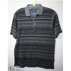 (MENS) JONES NEW YORK BLUE & BLACK STRIPED POLO SZ SMALL