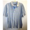 Image 1 : (MENS) BRITCHES GREY & BLUE STRIPED POLO SIZE LARGE