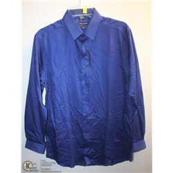 (MENS) BELLISSIMO ROYAL BLUE DRESS SHIRT NECK SIZE 15.5