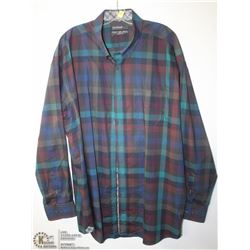 (MENS) LEO CHEVELIER MULTI COLOR PLAID DRESS SHIRT SIZE