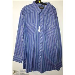 (MENS) WHITEHORSE PURPLE STRIPED DRESS SHIRT SIZE 4XL