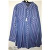 Image 1 : (MENS) WHITEHORSE PURPLE STRIPED DRESS SHIRT SIZE 4XL