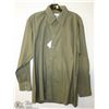 Image 1 : (MENS) CLUB EURO DARK GREEN DRESS SHIRT NECK SIZE 15