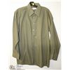 Image 1 : (MENS) CLUB EURO DARK GREEN DRESS SHIRT NECK SIZE 15