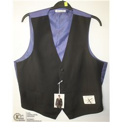 (MENS) BELLISIMO BLACK & PURPLE VEST SIZE X-LARGE