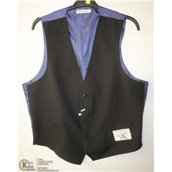(MENS) BELLISIMO BLACK & PURPLE VEST SIZE X-LARGE