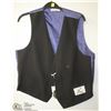 Image 1 : (MENS) BELLISSIMO BLACK & PURPLE VEST SIZE LARGE
