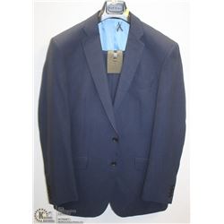 (MENS) BELLISSIMO BLUE & BLACK TEXTURED SUIT JACKET SIZE