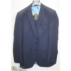 (MENS) BELLISSIMO BLUE & BLACK TEXTURED SUIT JACKET SIZE