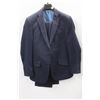 Image 1 : (MENS) BELLISSIMO BLUE TEXTURED SUIT JACKET SIZE 38S &