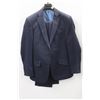 Image 1 : (MENS) BELLISSIMO BLUE TEXTURED SUIT JACKET SIZE 38S &