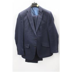(MENS) BELLISSIMO BLUE TEXTURED SUIT JACKET SIZE 42T &