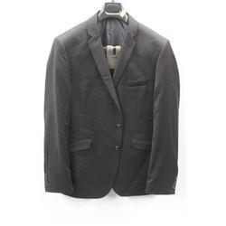 (MENS) BELLISSIMO BLACK SUIT JACKET SIZE 46T & PANTS 40L